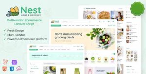 دانلود اسکریپت لاراول فروشگاهی Nest