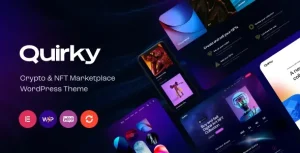 دانلود قالب فروشگاه بلاک چین و توکن Quirky برای وردپرس