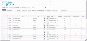 دانلود افزونه WPSheetEditor WooCommerce Products With Spreadsheet