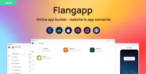دانلود اسکریپت SAAS تبدیل سایت به اپلیکیشن Flangapp