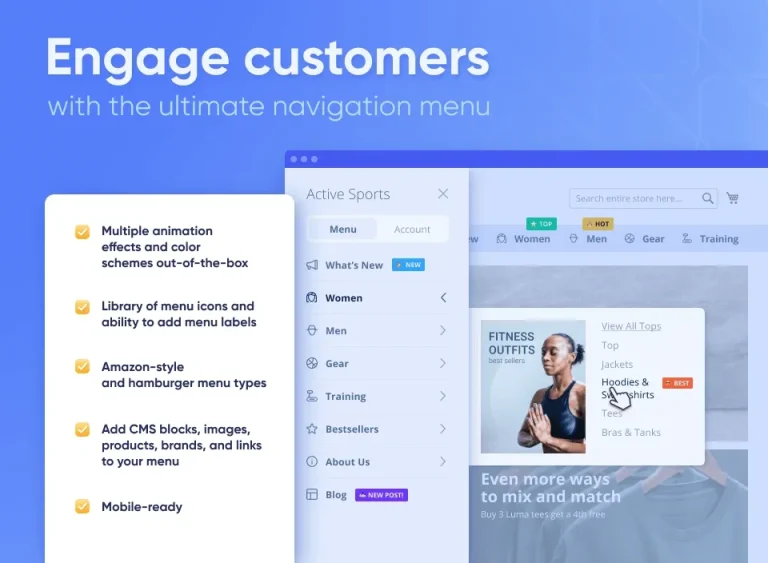 دانلود ماژول Mega Menu Pro برای مجنتو