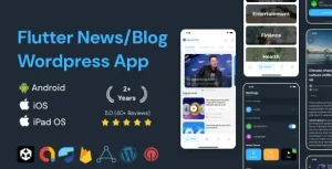 دانلود اپلیکیشن فلاتر خبری NewsPro برای وردپرس