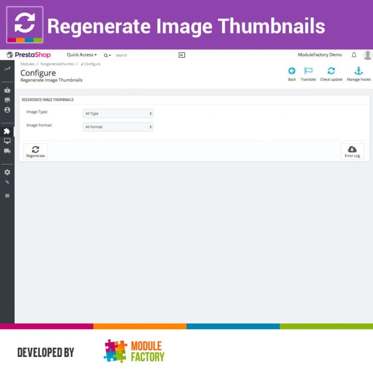دانلود ماژول Regenerate Image Thumbnails برای پرستاشاپ