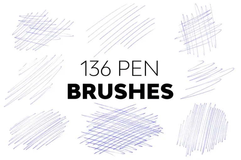 دانلود مجموعه براش خودکار Pen Brushes برای فتوشاپ