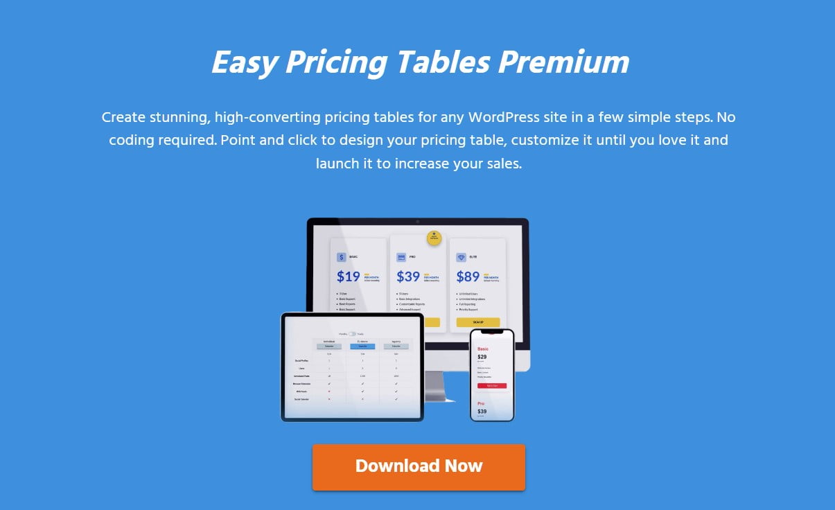 دانلود افزونه FatCat Apps Easy Pricing Tables Premium برای وردپرس