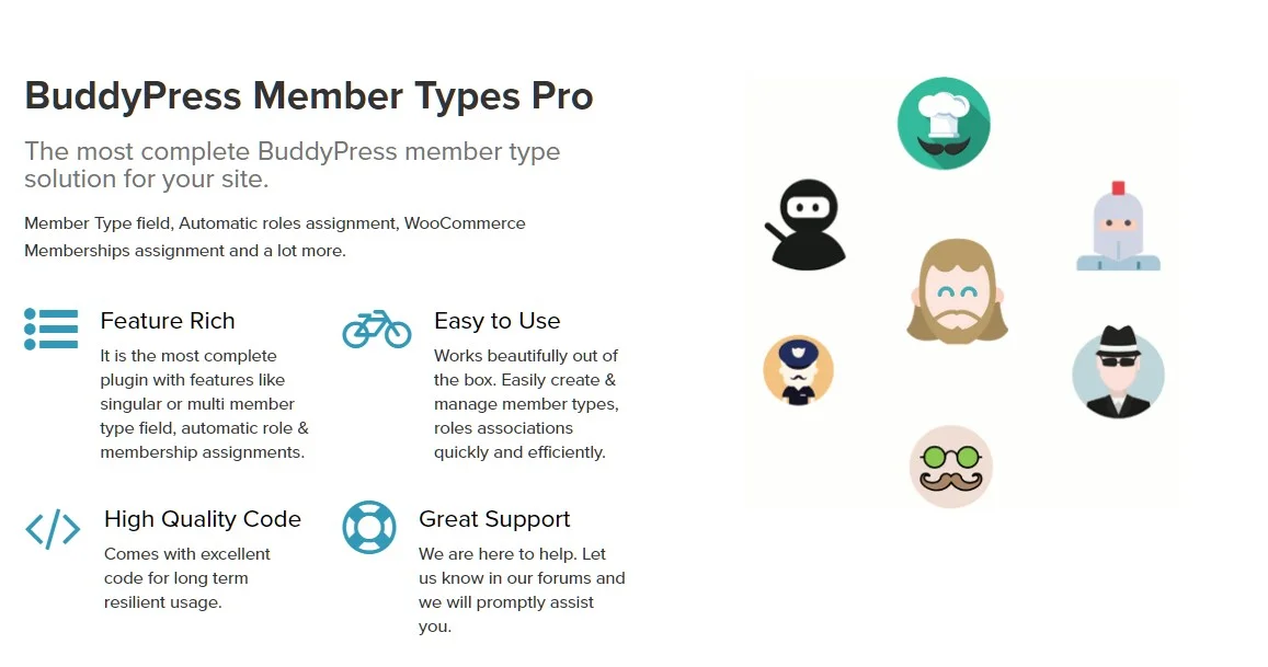 دانلود افزونه BuddyPress Member Types Pro
