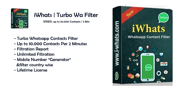 دانلود نرم افزار ویندوز iWhats Super Turbo Whatsapp Filter