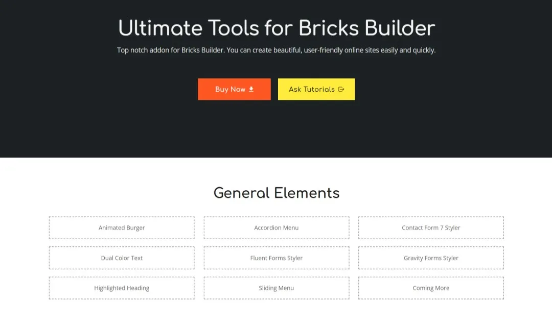 دانلود افزونه BricksUltimate برای بریکس بیلدر