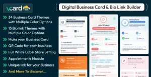 دانلود اسکریپت کارت ویزیت دیجیتال vCard SaaS