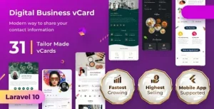 دانلود اسکریپت ساخت کارت ویزیت دیجیتال VCard SaaS