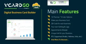 دانلود اسکریپت کارت ویزیت دیجیتال vCardGo SaaS