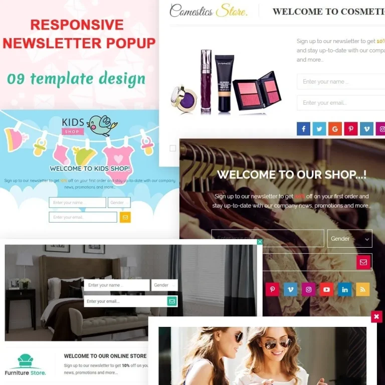 دانلود ماژول Responsive newsletter popup برای پرستاشاپ