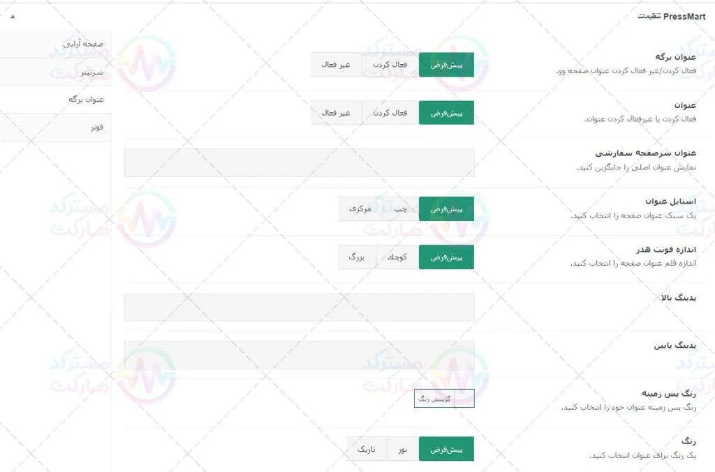 پیشنمایش ترجمه فارسی قالب پرسمارت برای ووکامرس