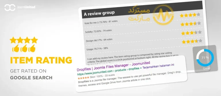 دانلود اکستنشن Item Rating Pro برای جوملا
