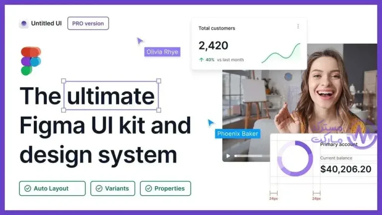 دانلود کیت رابط کاربری Untitled UI Pro برای فیگما