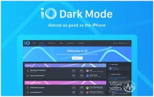 دانلود قالب iO Dark Mode برای زنفورو