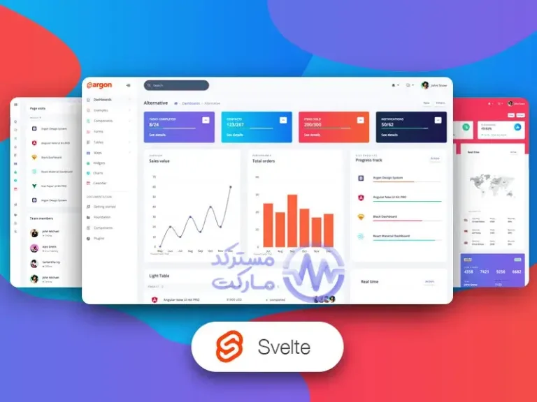 دانلود قالب ادمین Argon Dashboard PRO Svelte