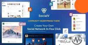 دانلود SocialV قالب شبکه اجتماعی بادی پرس