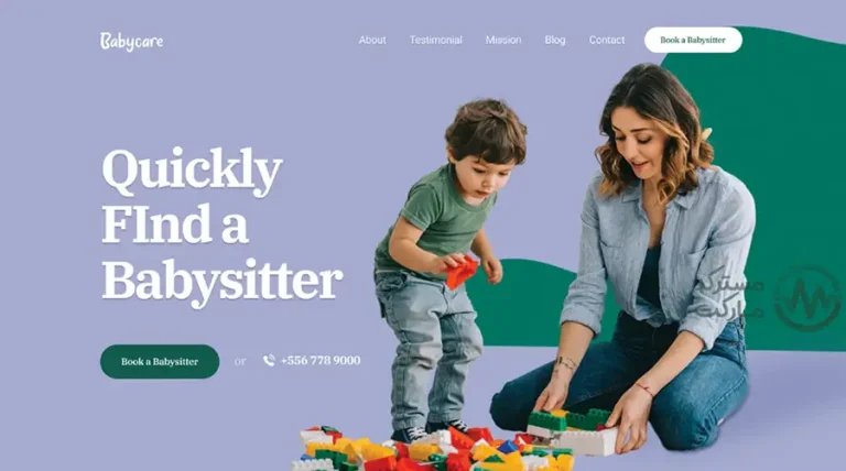 دانلود قالب BabyCare برای جوملا