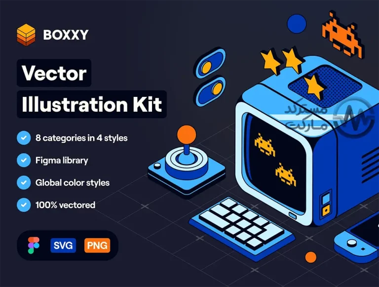 دانلود کیت ایلوستریشن وکتور BOXXY