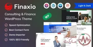 Finaxio قالب مشاوره امور مالی وردپرس