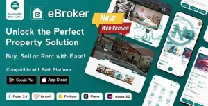 eBroker اپلیکیشن فلاتر املاک