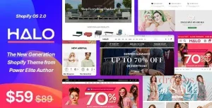 دانلود قالب Halo برای شاپیفای