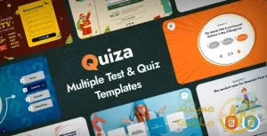 Quiza کوئیزا قالب تست و آزمون HTML