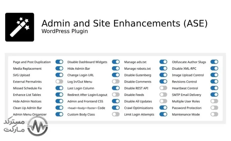 دانلود افزونه Admin and Site Enhancements (ASE) PRO برای وردپرس