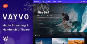 دانلود قالب Vayvo وایوو قالب اشتراک و استریم رسانه وردپرس
