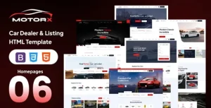 دانلود Motorx HTML قالب دایرکتوری خودرو اچ تی ام ال