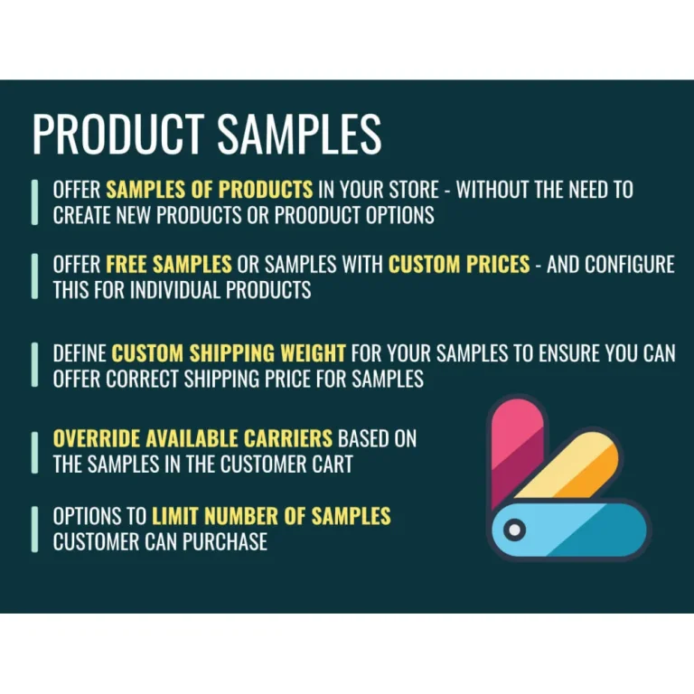 دانلود افزونه Product Samples سفارش نمونه محصول برای پرستاشاپ