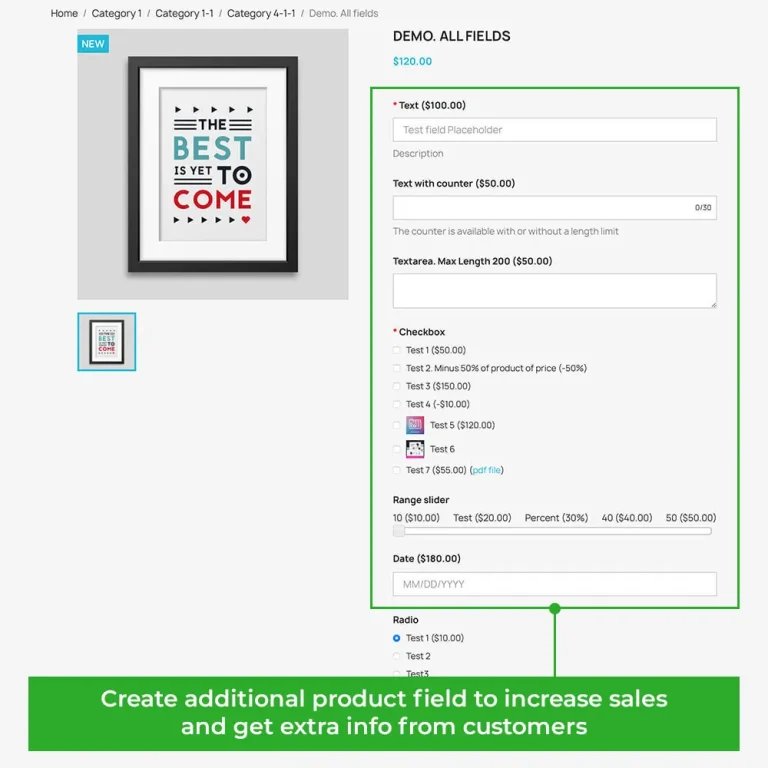 دانلود ماژول Additional Product Attributes Custom Product Fields برای پرستاشاپ