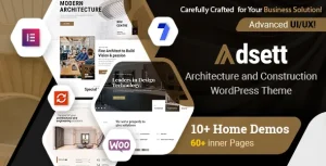 Adsett ادست قالب معماری وردپرس