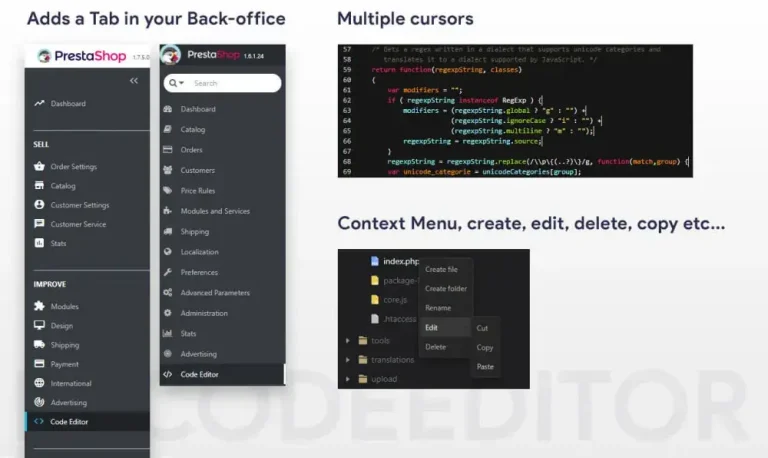 دانلود ماژول Code Editor برای پرستاشاپ