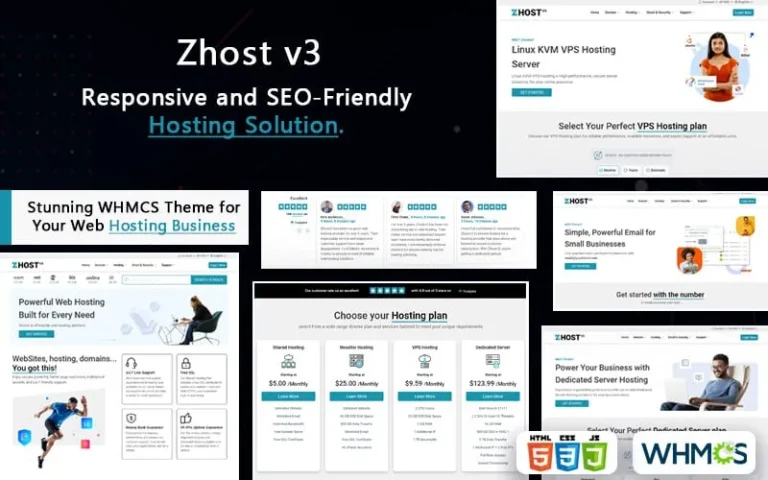 دانلود Zhost v3 برای WHMCS