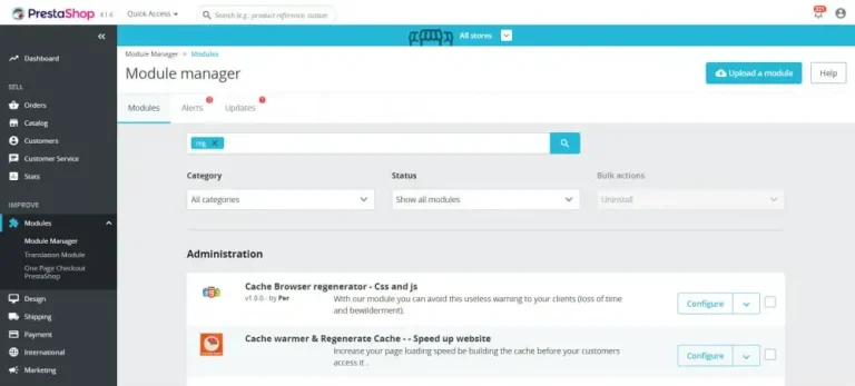 دانلود ماژول Cache warmer برای پرستاشاپ