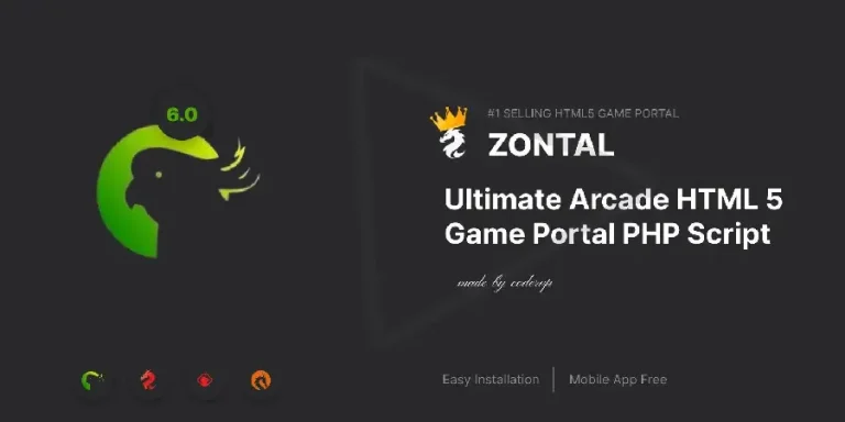 دانلود Zontal پرتال PHP بازی HTML5