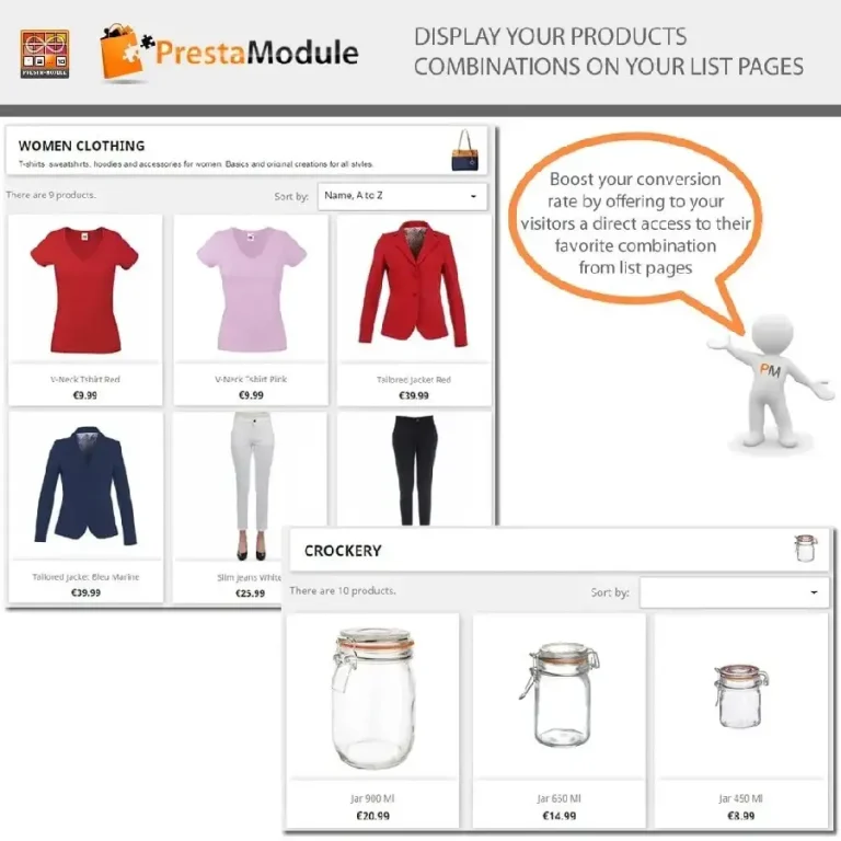 دانلود افزونه Products by Attributes برای پرستاشاپ