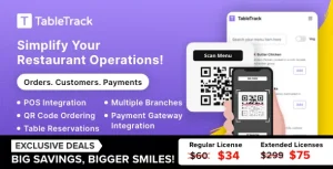 دانلود اسکریپت TableTrack راهکار مدیریت رستوران