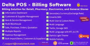 دانلود Delta POS اسکریپت CRM مدیریت پرداخت و موجودی
