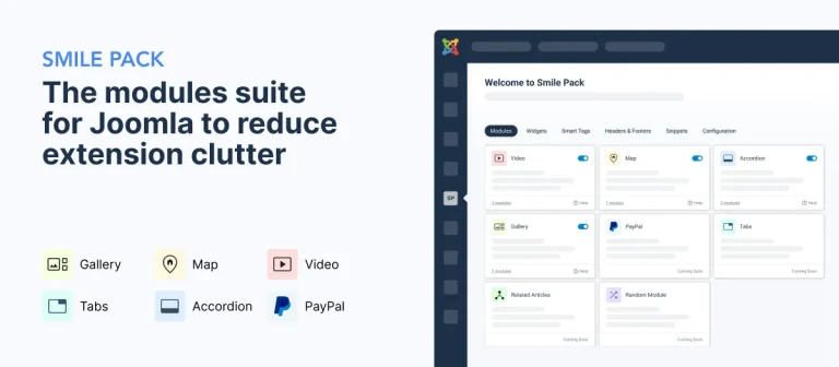 دانلود ماژول Smile Pack برای جوملا