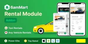 دانلود ادآن کرایه ماشین 6amMart Car Rental Module