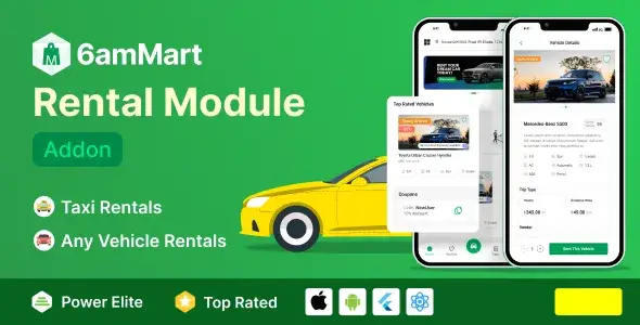 دانلود ادآن کرایه ماشین 6amMart Car Rental Module
