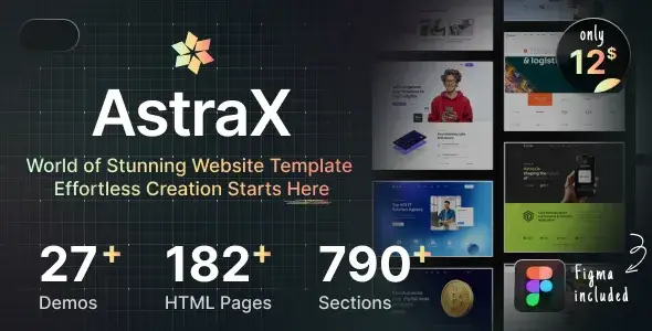 AstraX استراکس مجموعه قالب HTML