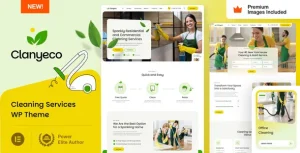 ClanyEco کلنی اکو قالب خدمات نظافت برای وردپرس