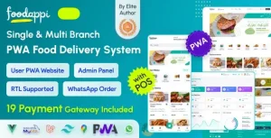 FoodAppi اپلیکیشن PWA سیستم دلیوری و سفارش غذا