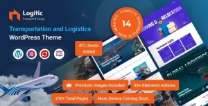 Logitic لاجیتیک قالب حمل و نقل وردپرس
