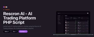 Rescron AI پلتفرم تجارت و ترید PHP