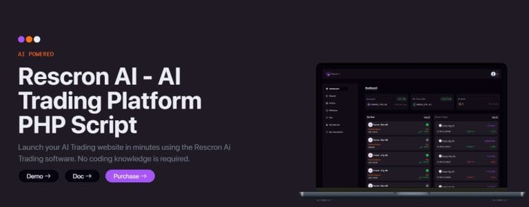 Rescron AI پلتفرم تجارت و ترید PHP